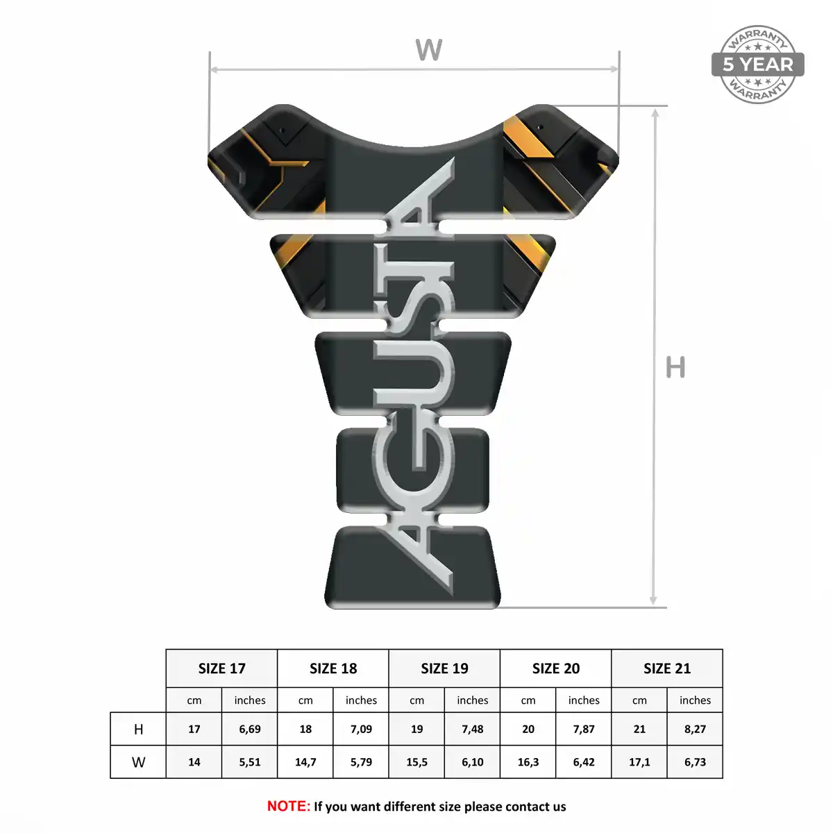 Agusta Fuel Tank Protector Refined Design