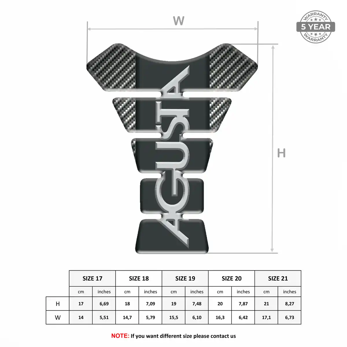 Agusta Gas Tank Pad Superior Craft