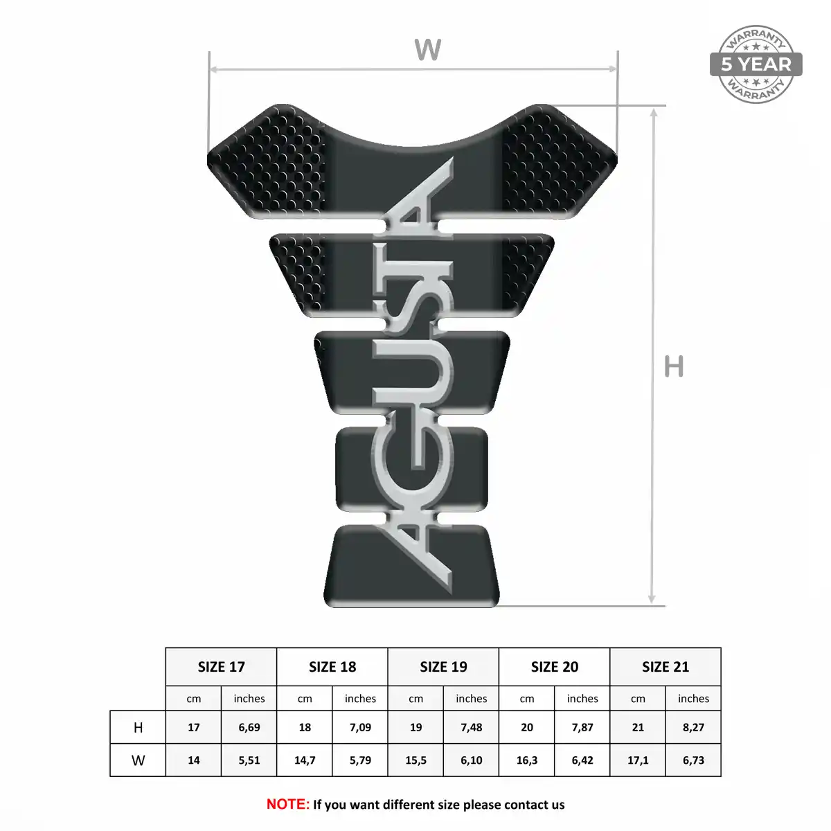 Agusta Motorcycle Tank Decal Prime Quality