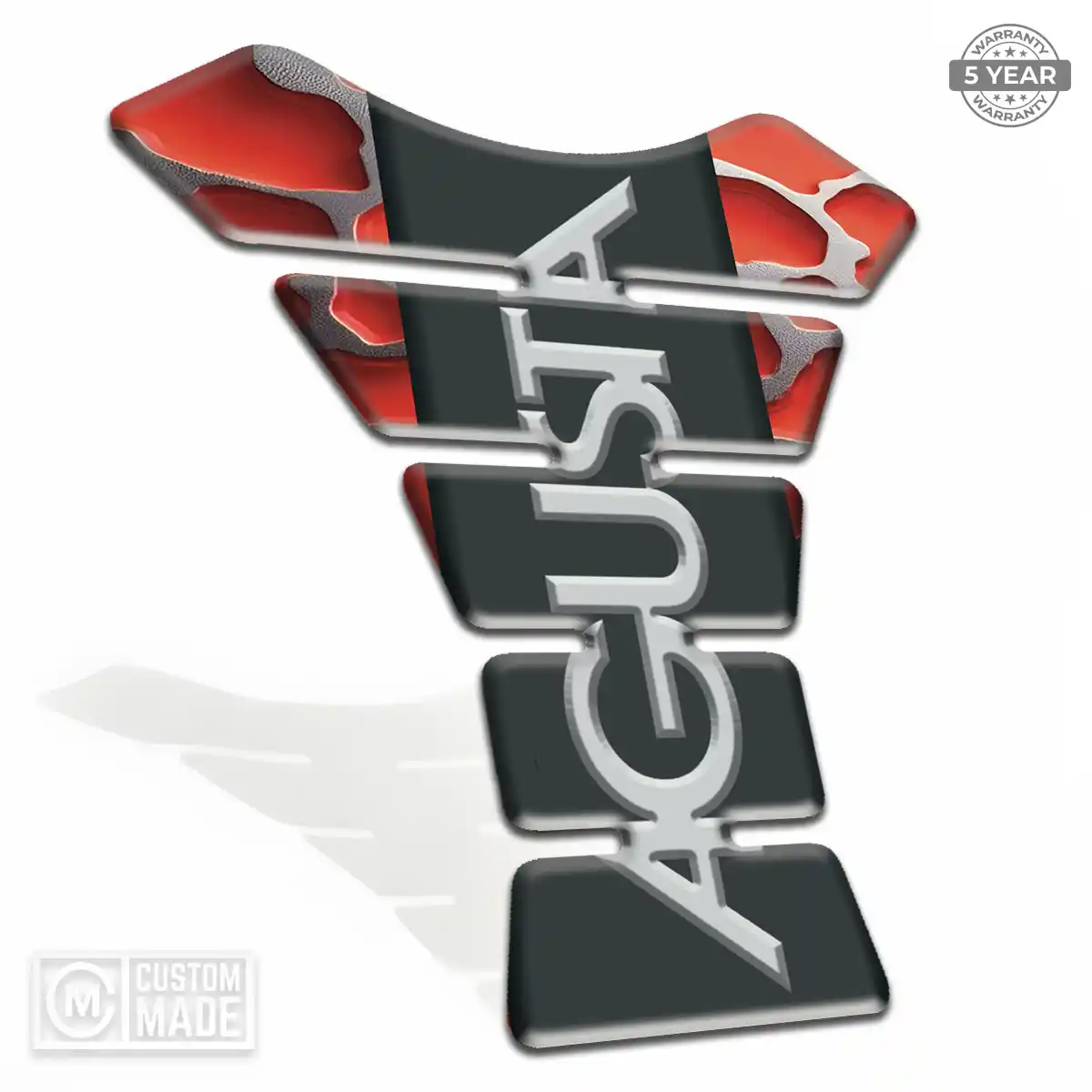 Agusta Motorcycle Tank Decal Refined Design