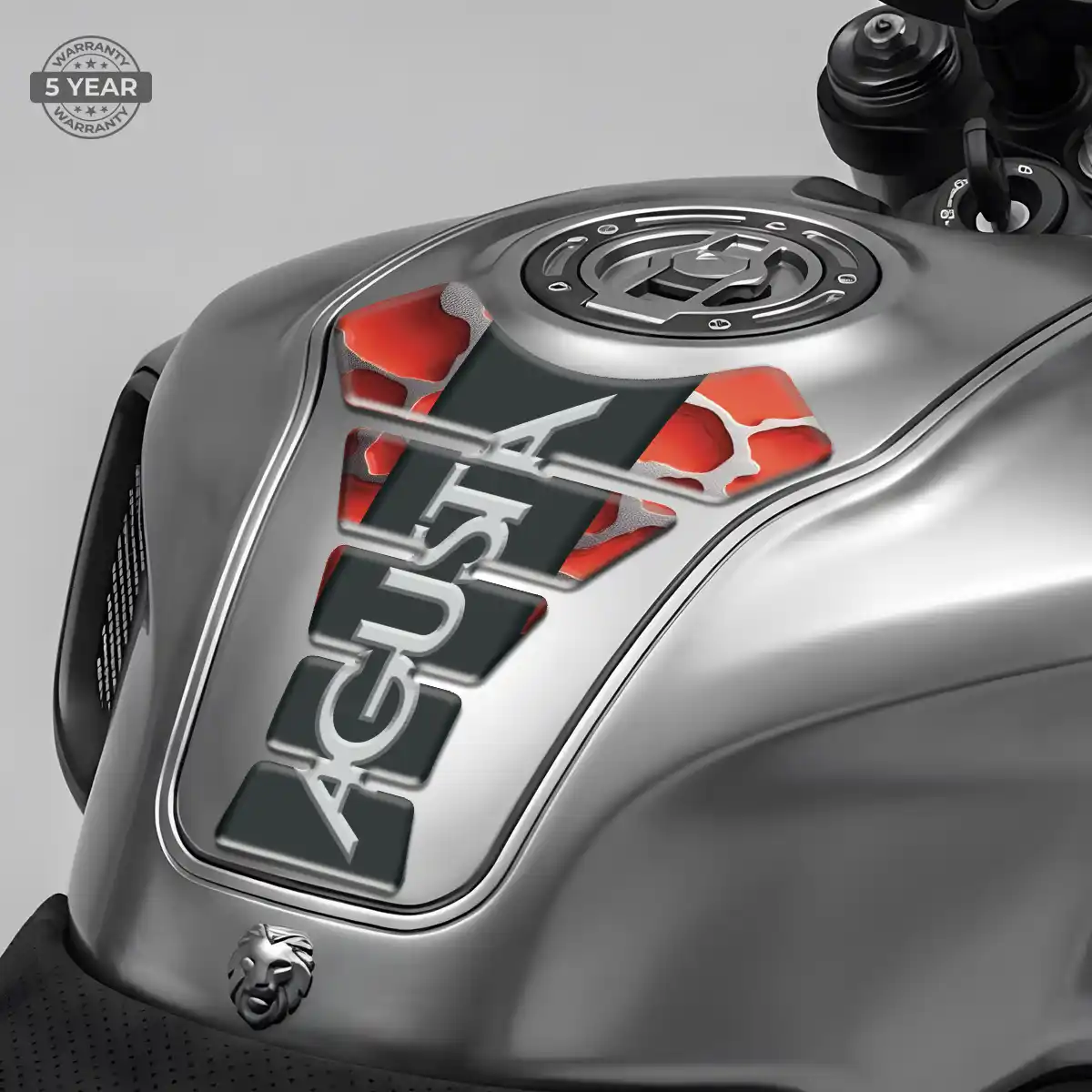 Agusta Motorcycle Tank Decal Refined Design