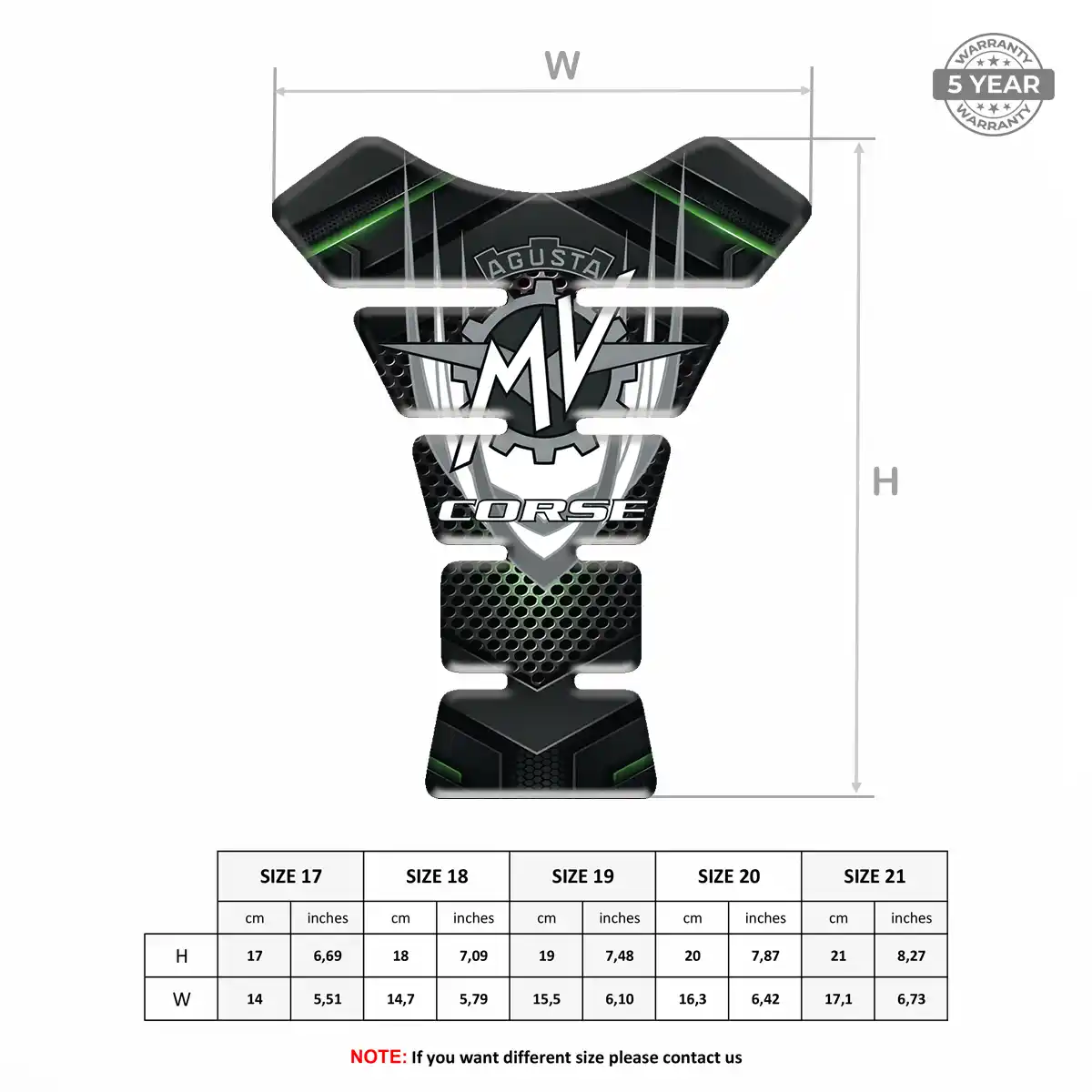 Agusta Motorcycle Tank Decal Sleek Style