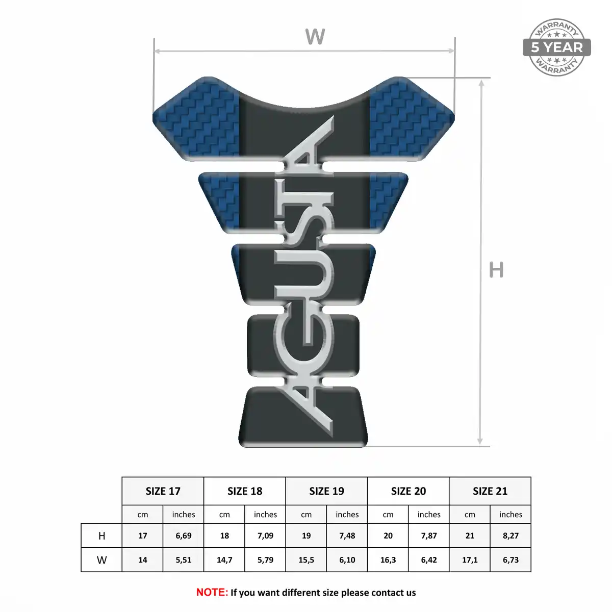 Agusta Motorcycle Tank Pad Superior Craft