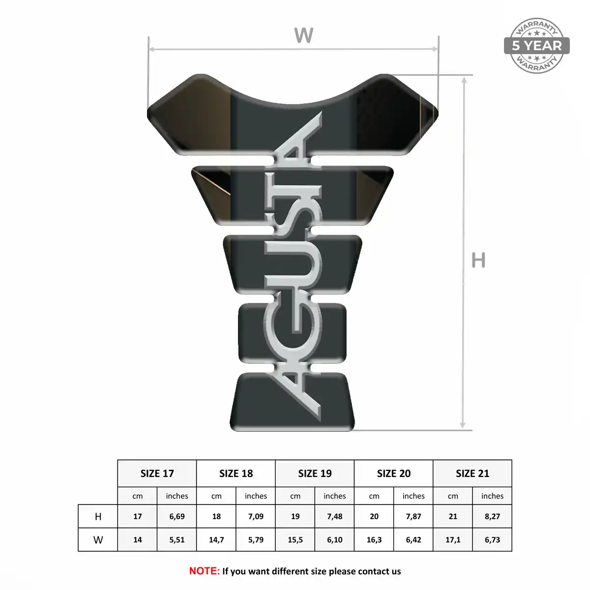 Agusta Motorcycle Tank Protector Prime Quality