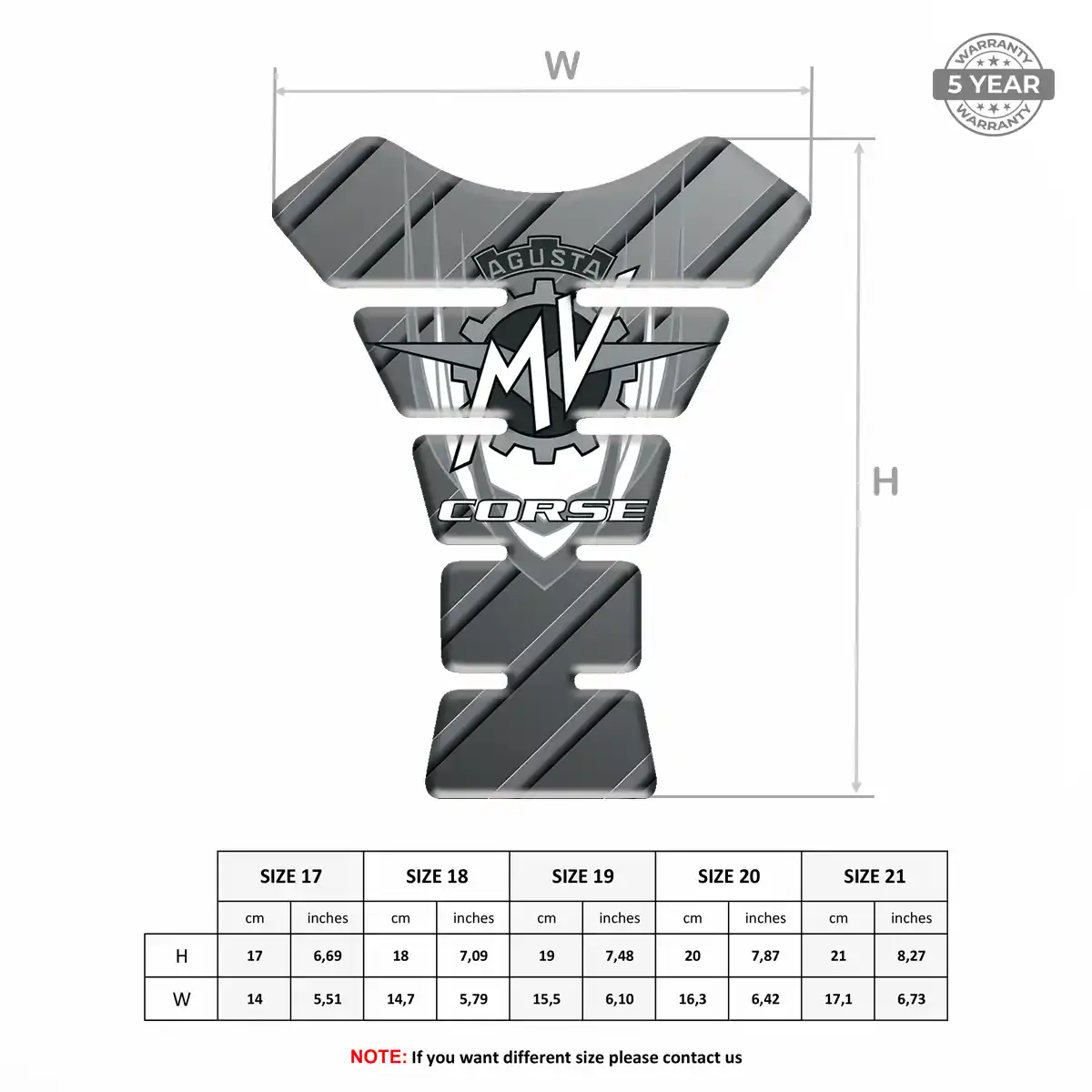 Agusta Motorcycle Tank Sticker Prime Quality