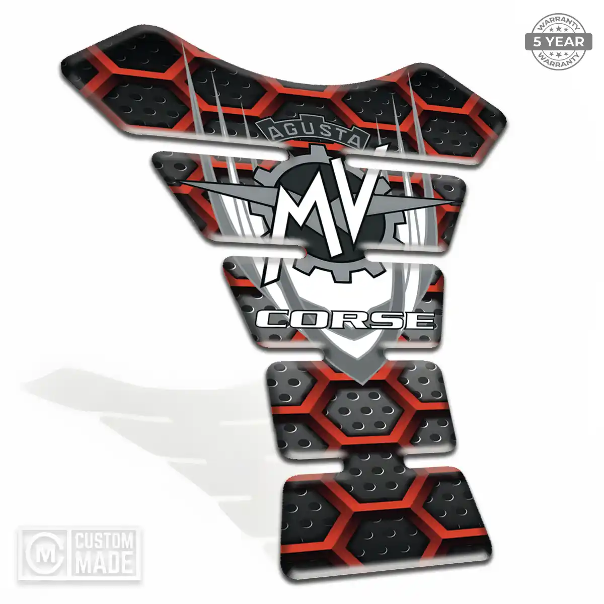 Agusta Motorcycle Tank Sticker Refined Design