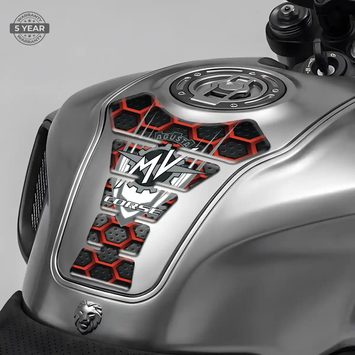 Agusta Motorcycle Tank Sticker Refined Design