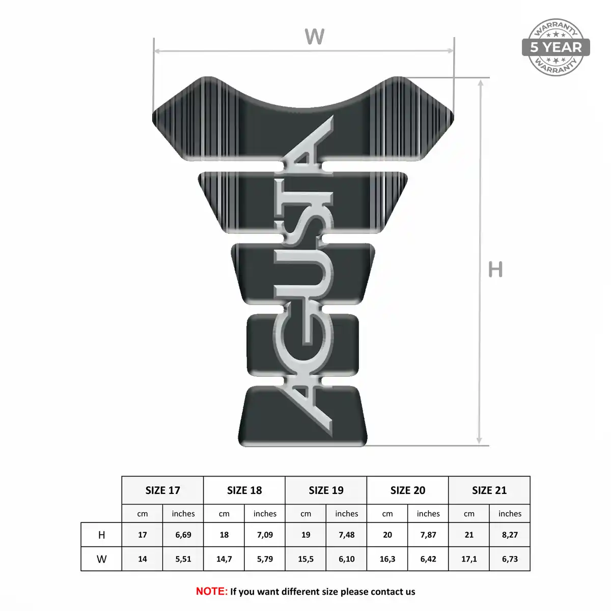 Agusta Motorcycle Tank Sticker Sleek Style