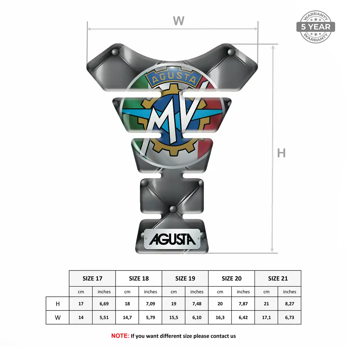 Agusta Tank Fuse Guard Motorcycle Superior Craft