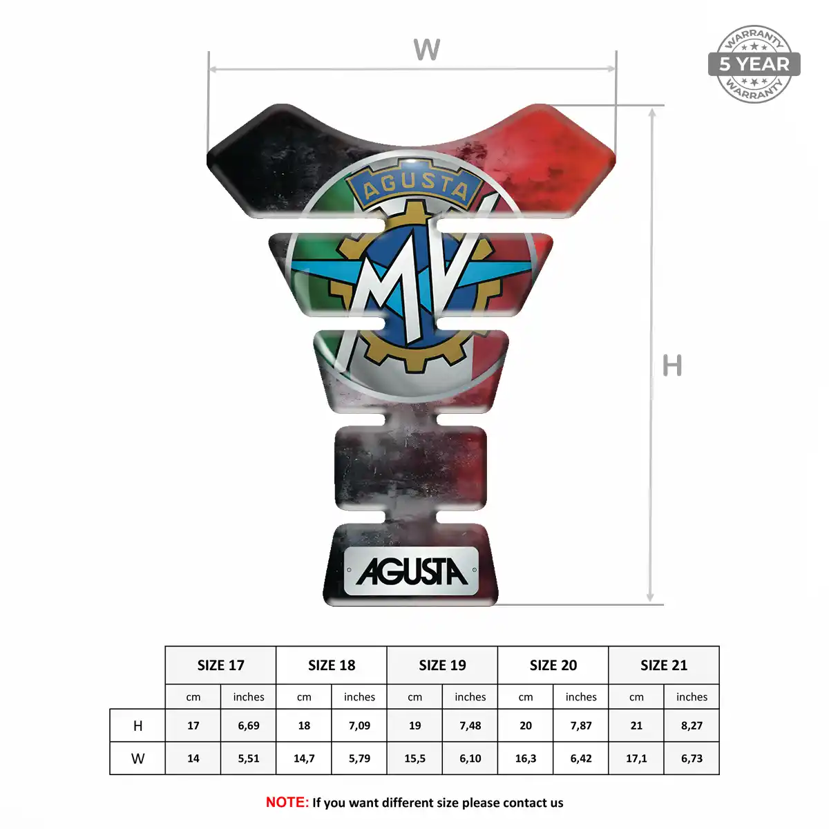 Agusta Tank Fuse Motorbike Elite Finish