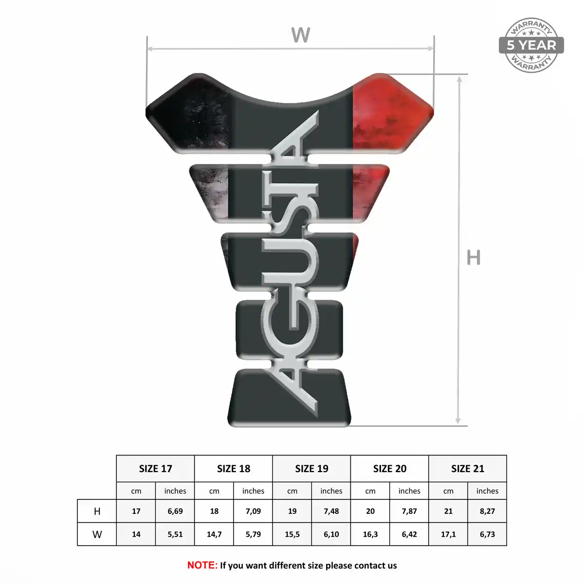 Agusta Tank Fuse Motorcycle Elite Finish