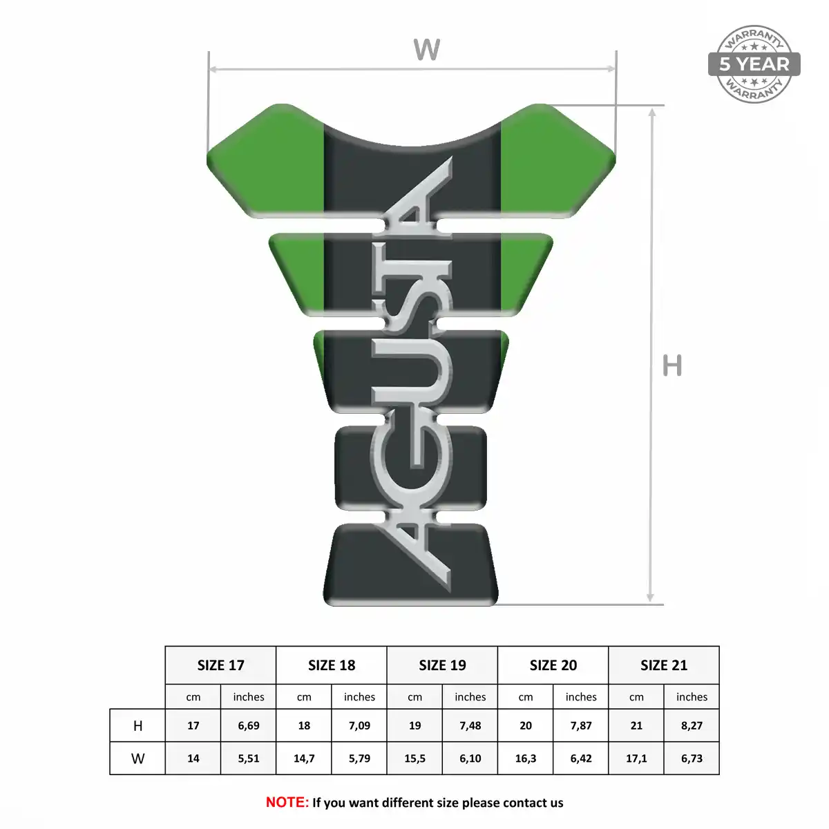 Agusta Tank Fuse Pad Motorbike Refined Design