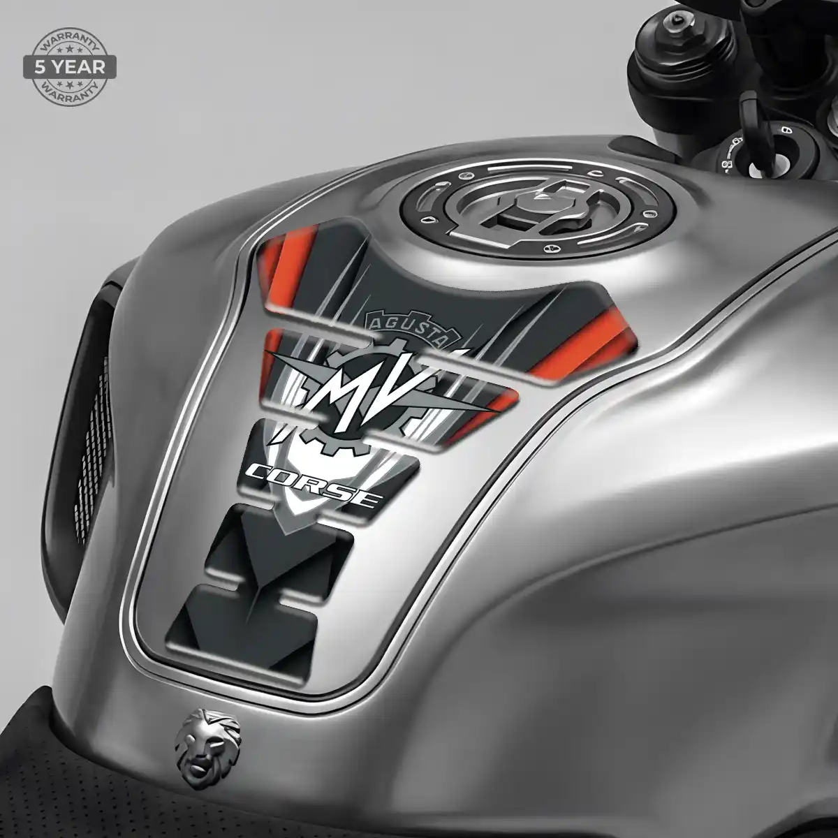 Agusta Tank Fuse Pad Motorcycle Refined Design