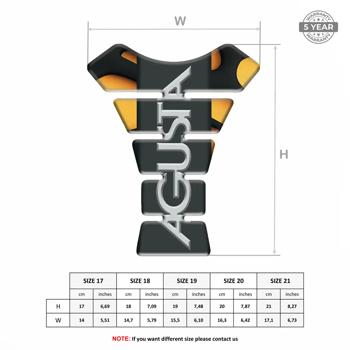 Agusta Tank Fuse Protector Motorcycle Superior Craft