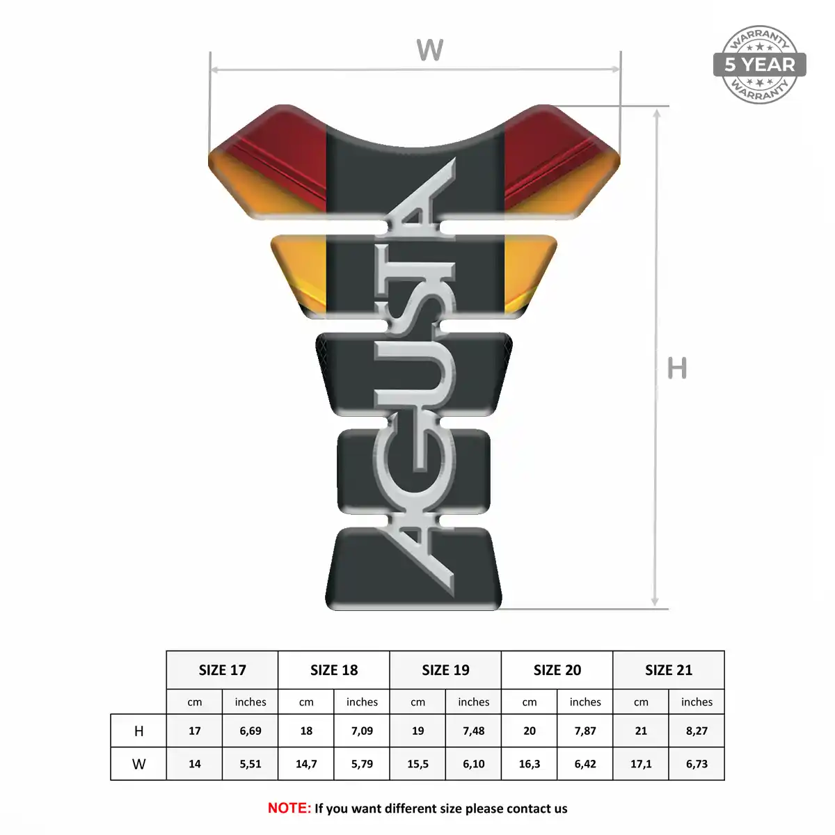 Agusta Tank Fuse Protector Sleek Style