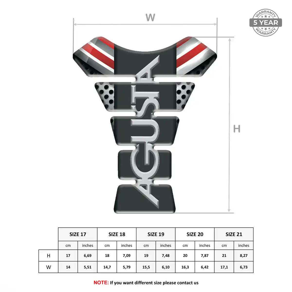 Agusta Tank Grip Pad Prime Quality