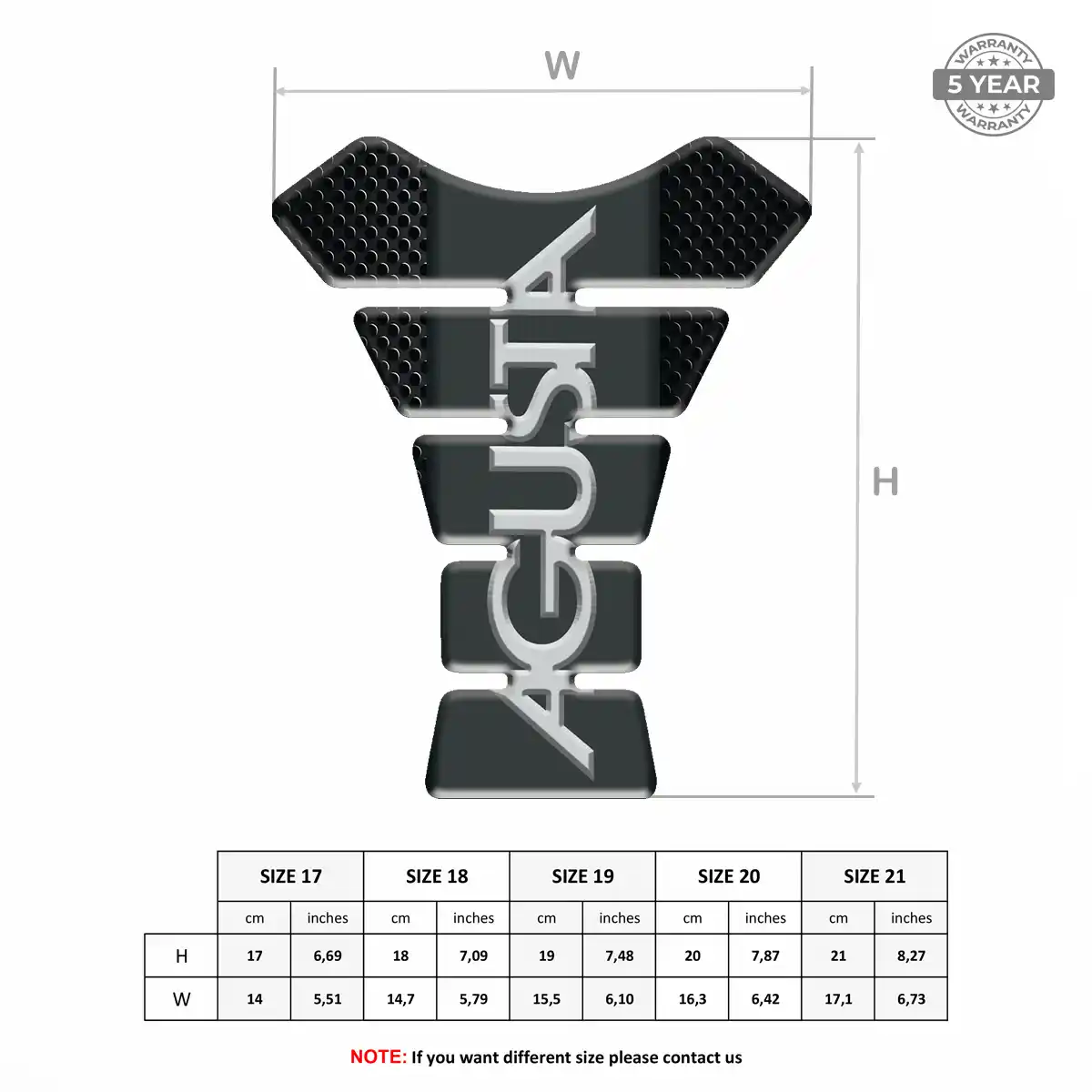 Agusta Tank Guard Pad Motorbike Prime Quality