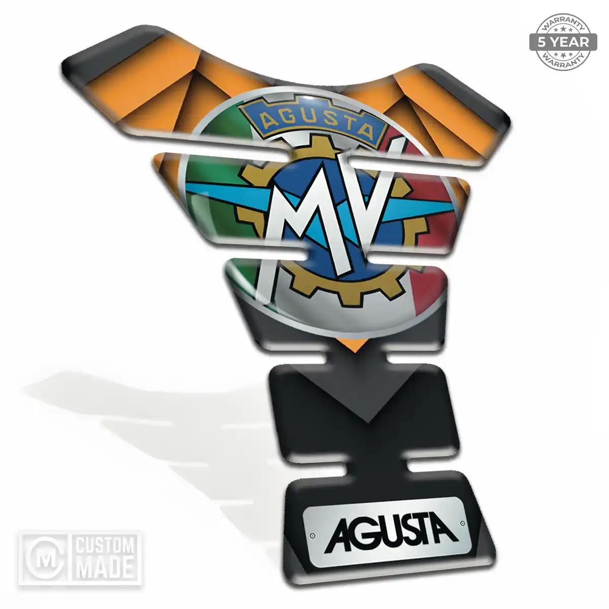 Agusta Tank Guard Pad Motorbike Sleek Style
