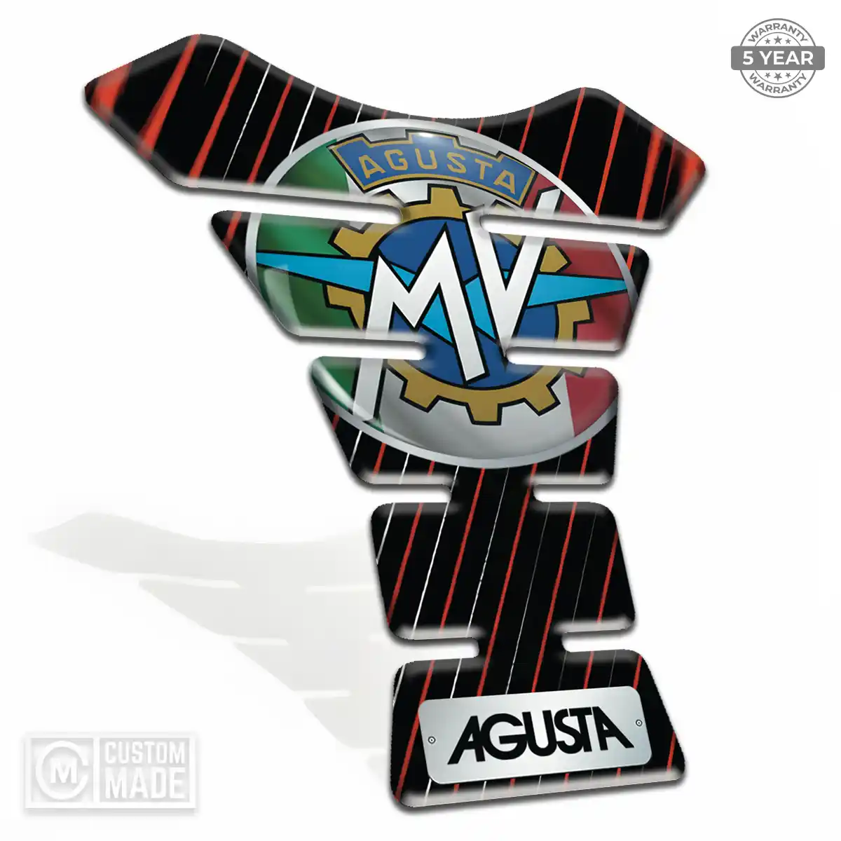 Agusta Tank Guard Pad Motorcycle Sleek Style