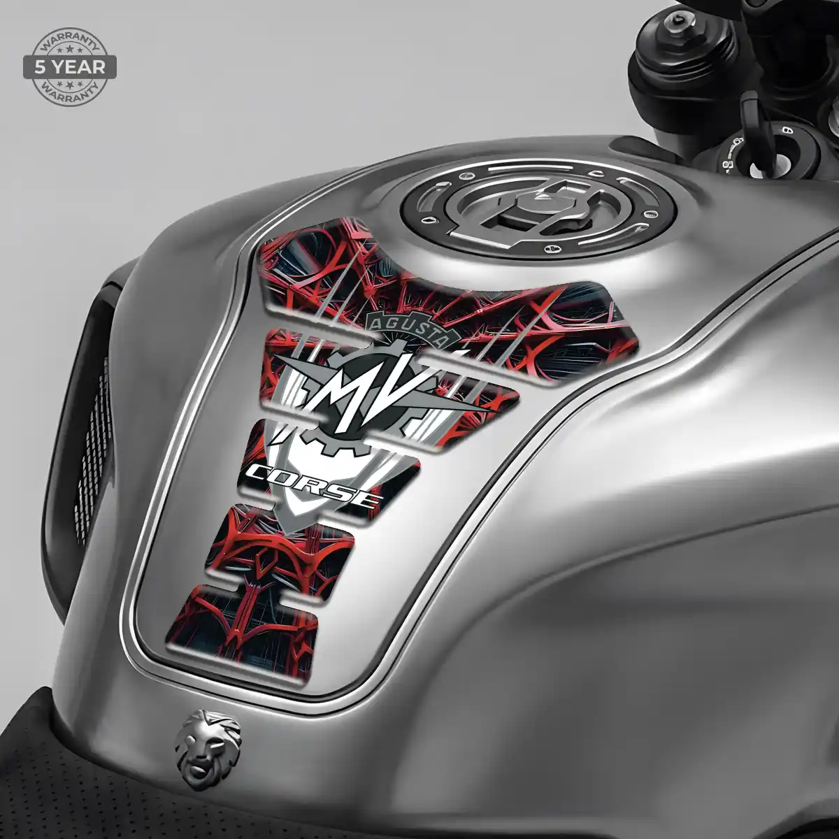 Agusta Tank Guard Pads Motorbike Sleek Style