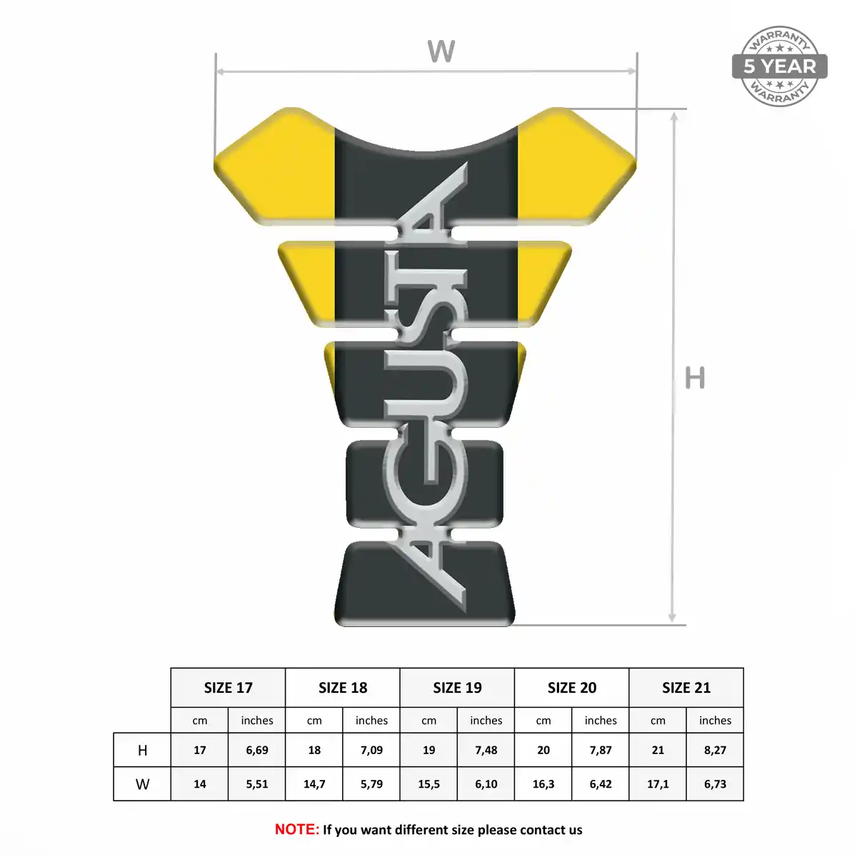 Agusta Tank Guard Pads Motorcycle Elite Finish