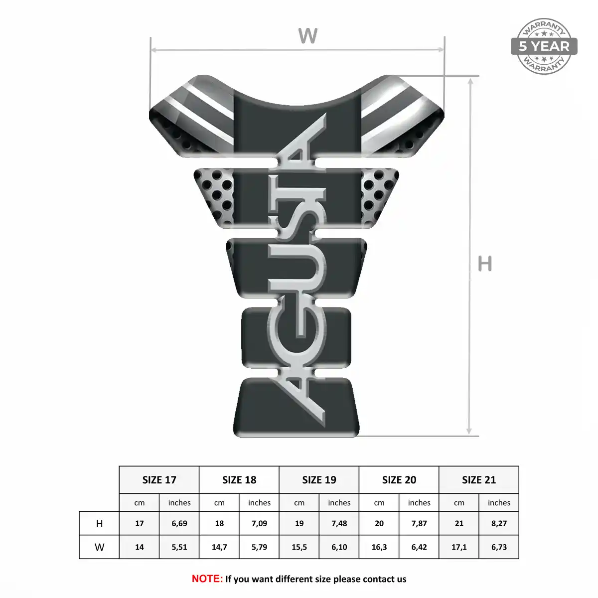 Agusta Tank Guard Pads Motorcycle Prime Quality