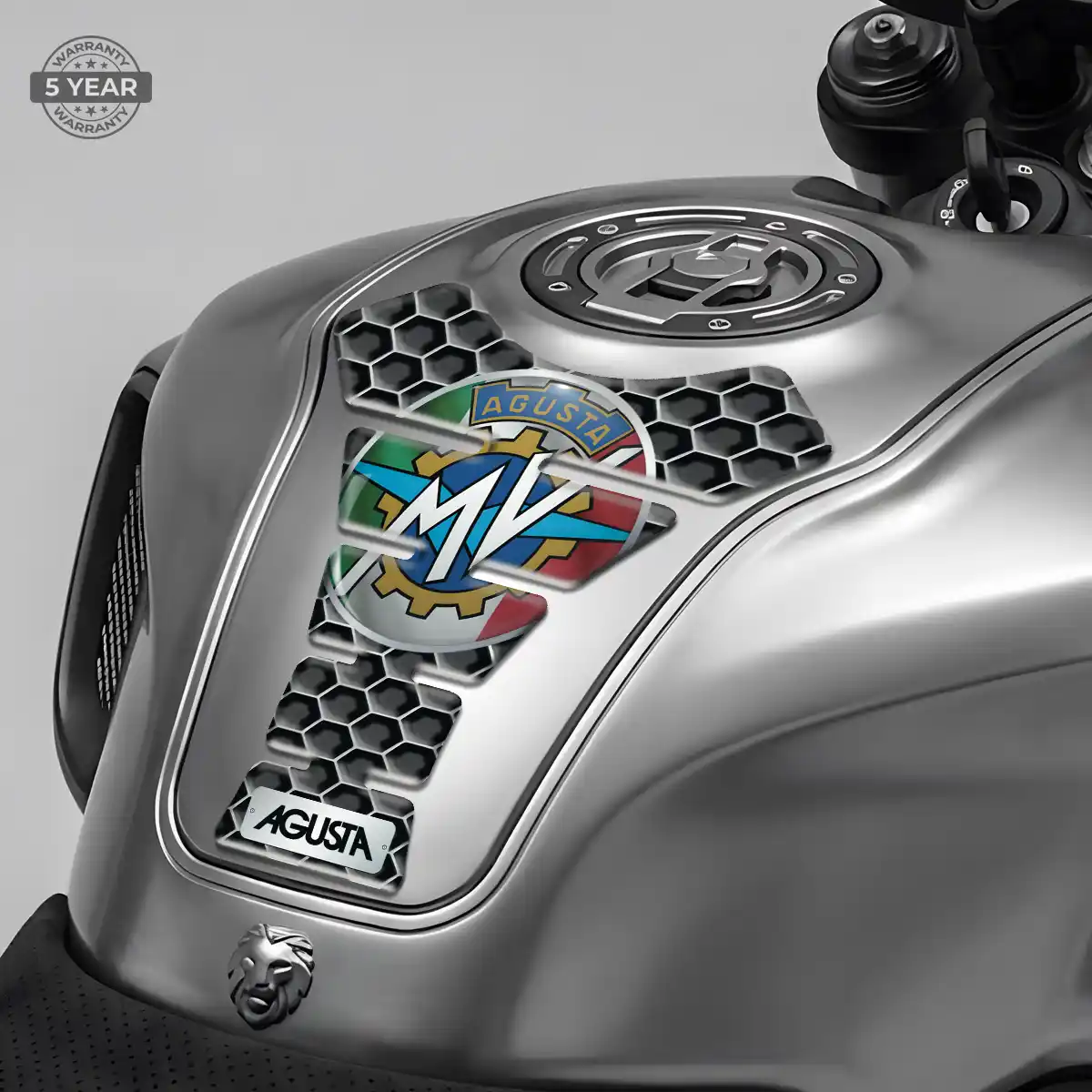 Agusta Tank Guard Protector Motorcycle Elite Finish