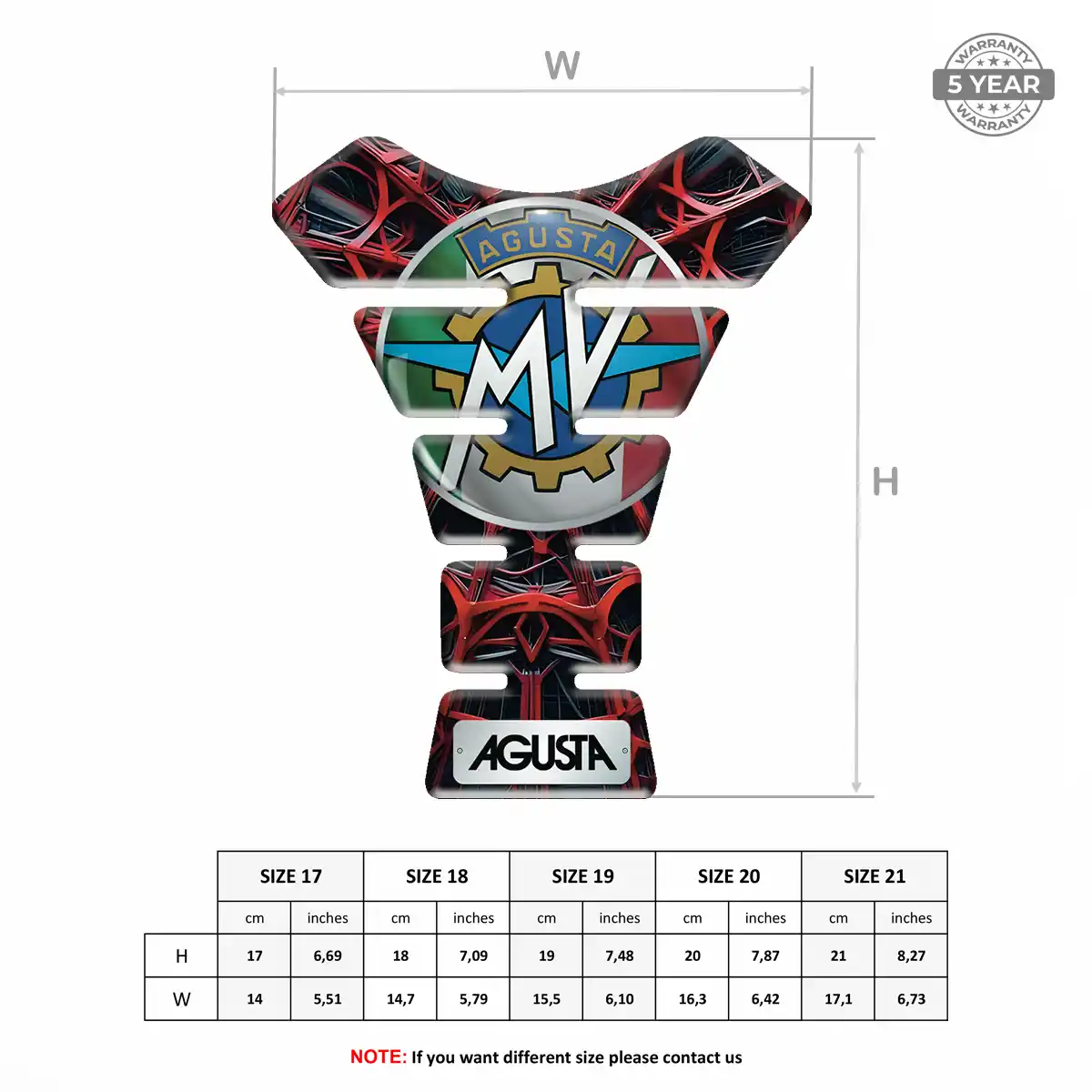 Agusta Tank Guards Elite Finish