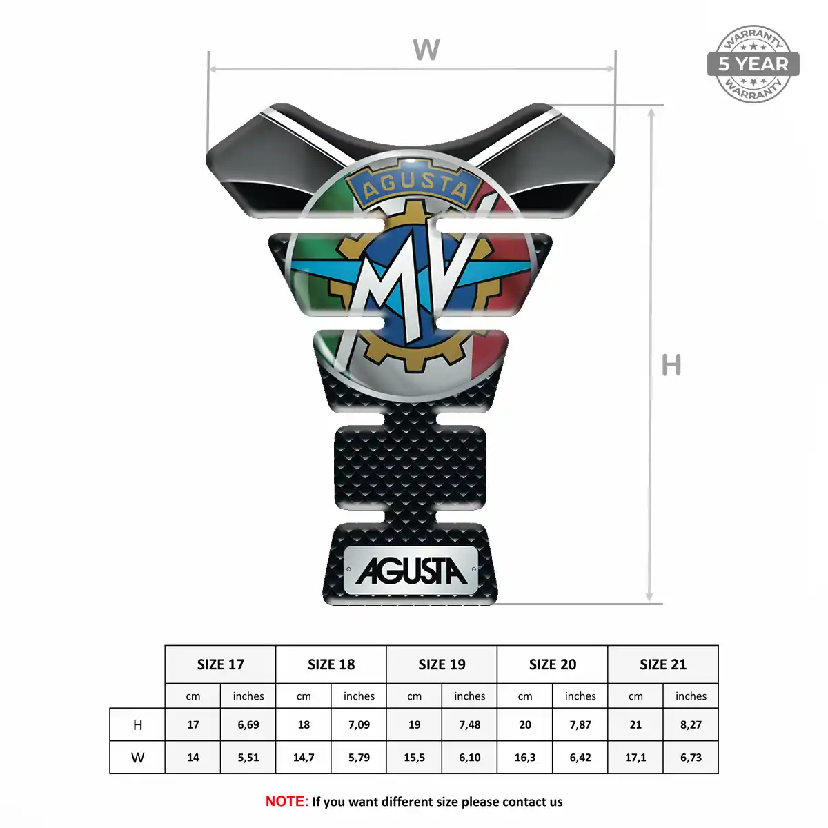 Agusta Tank Guards Motorbike Sleek Style