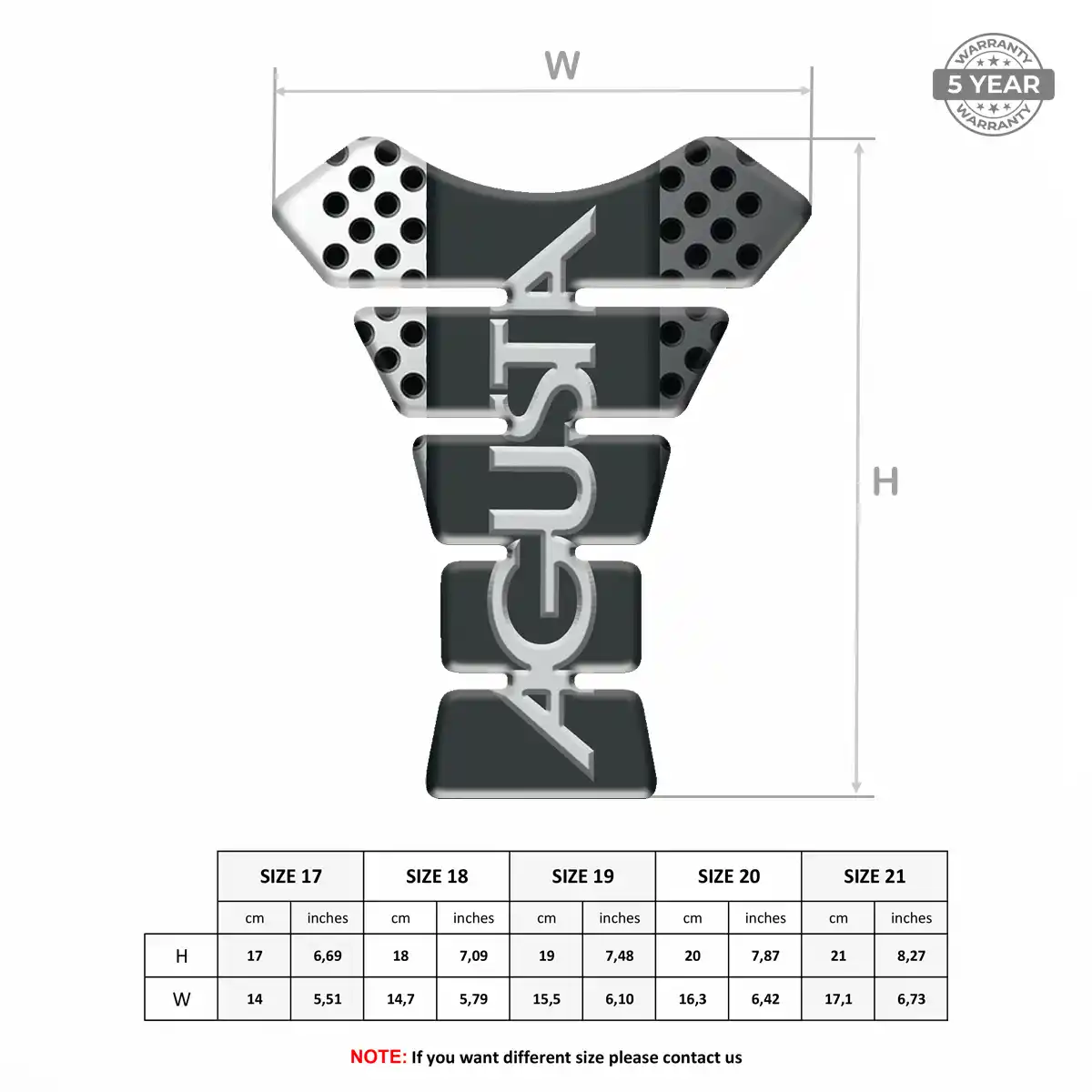 Agusta Tank Guards Motorcycle Signature Grade