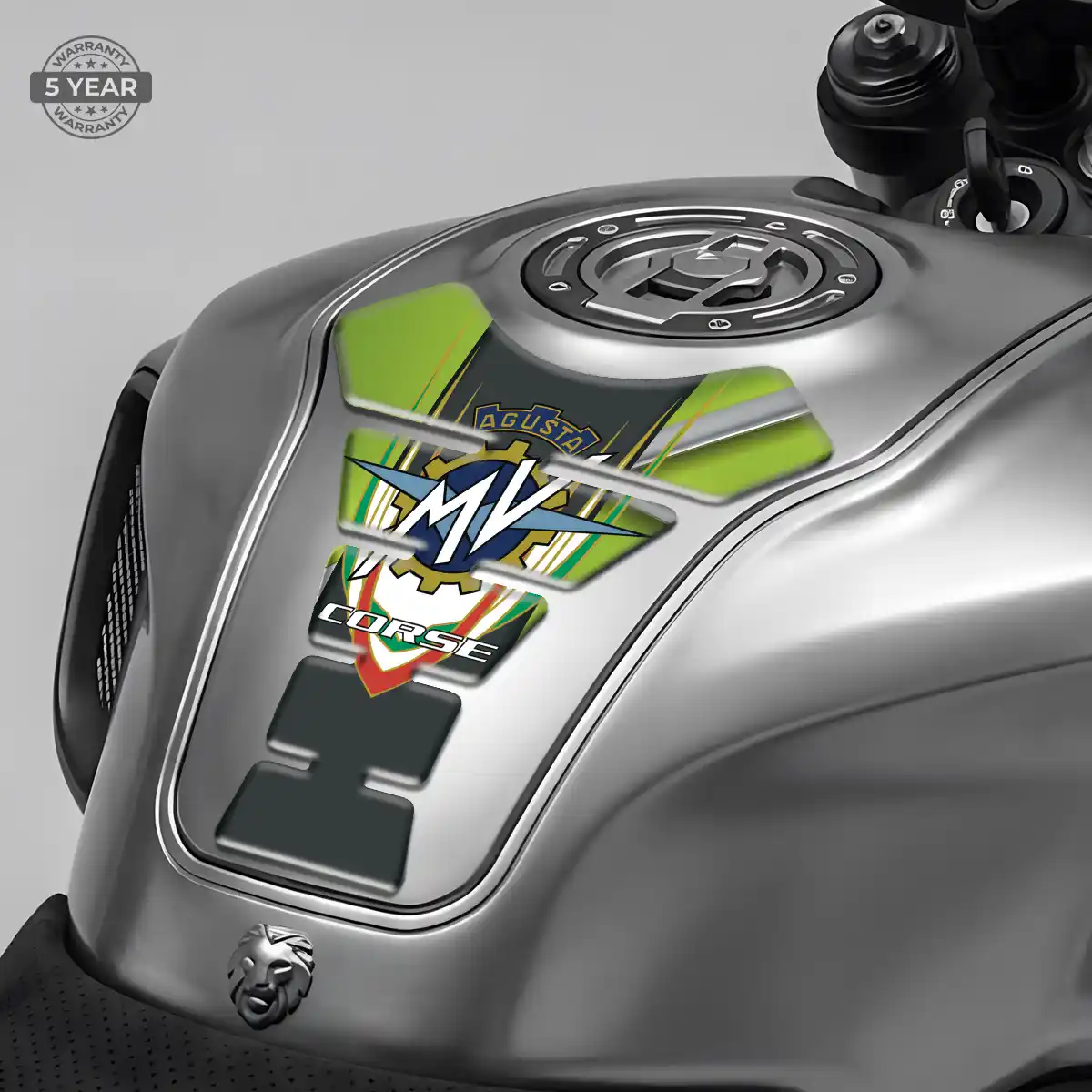 Agusta Tank Knee Pad Elite Finish