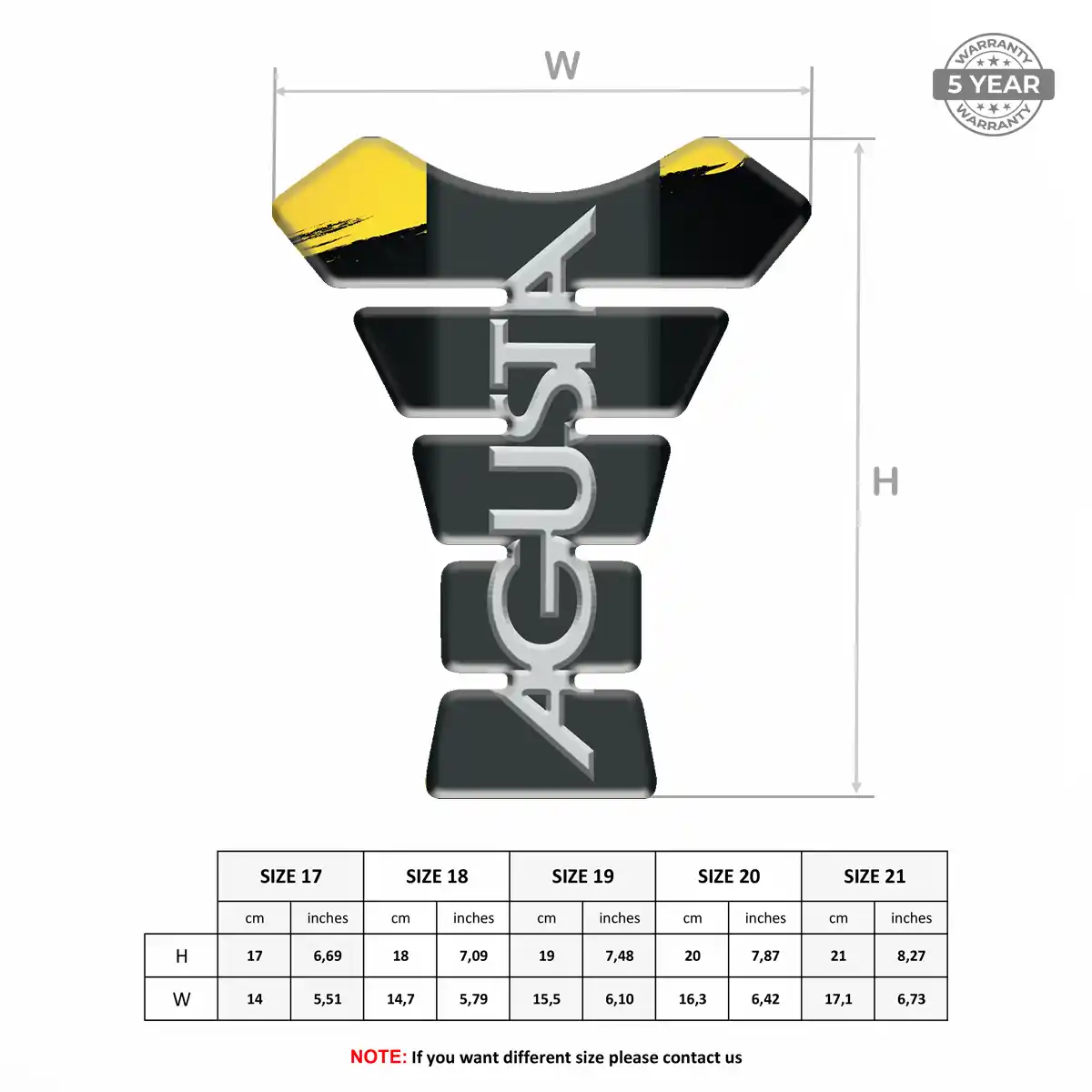 Agusta Tank Knee Pad Superior Craft
