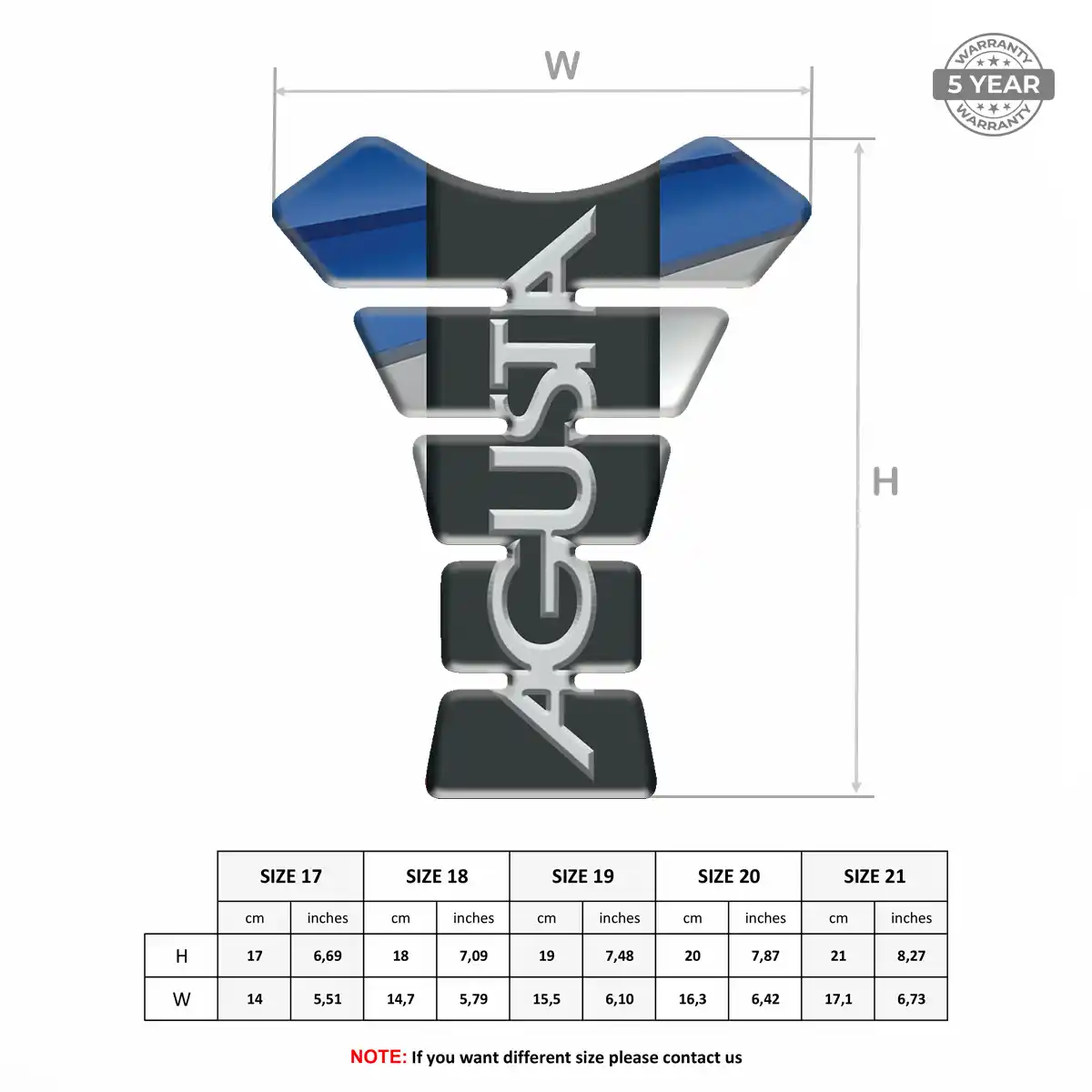Agusta Tank Pad Motorbike Sleek Style