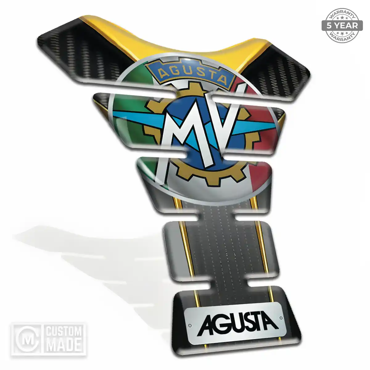 Agusta Tank Pad Motorcycle Elite Finish