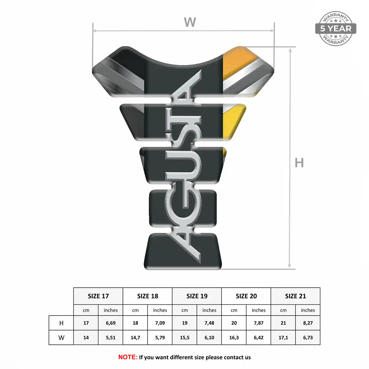 Agusta Tank Pads Fuse Motorbike Sleek Style