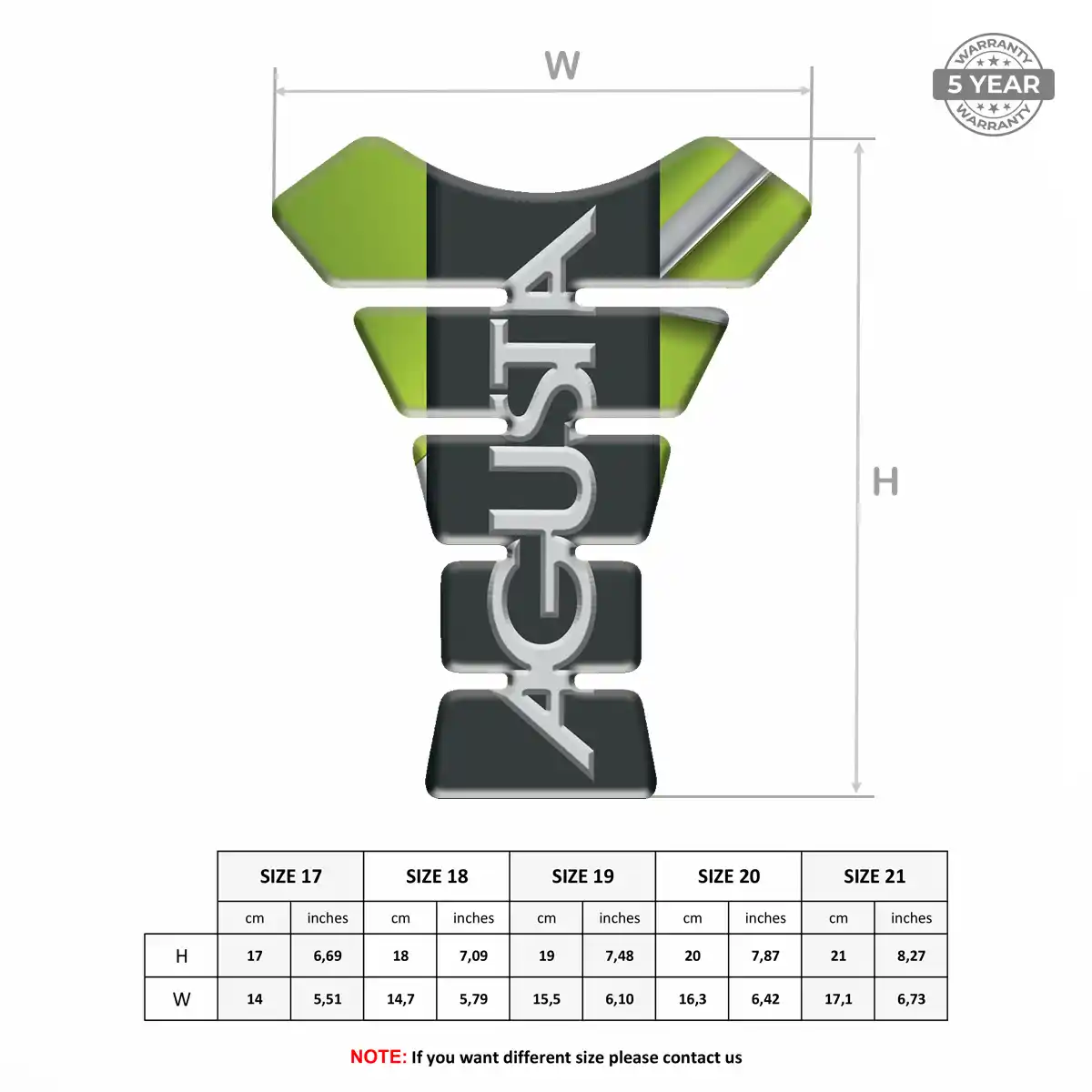 Agusta Tank Pads Fuse Motorcycle Sleek Style