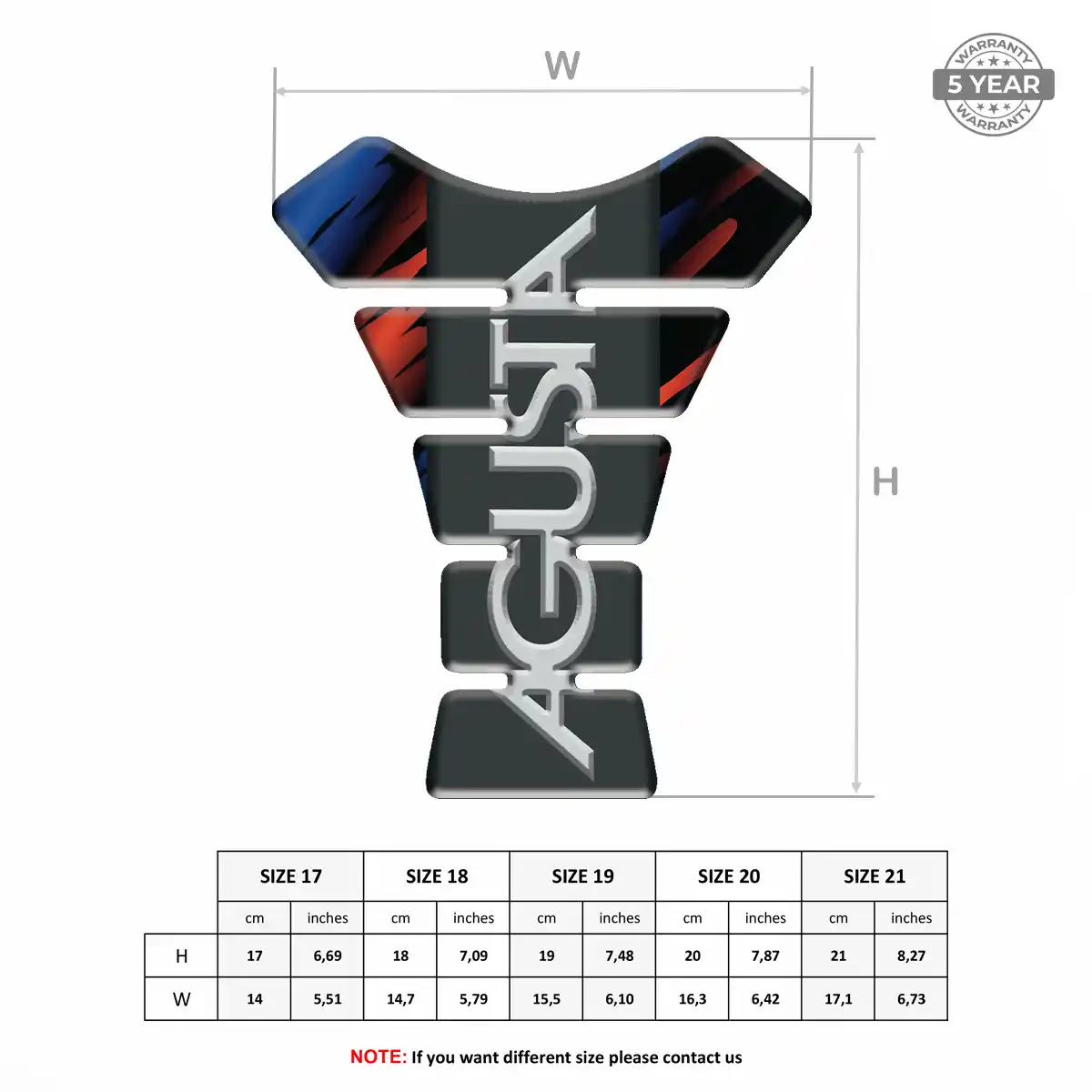 Agusta Tank Pads Fuse Sleek Style