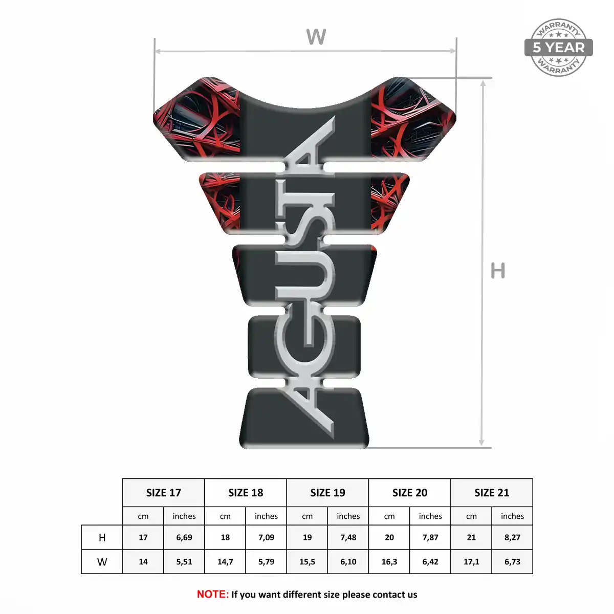 Agusta Tank Pads Guards Motorbike Prime Quality