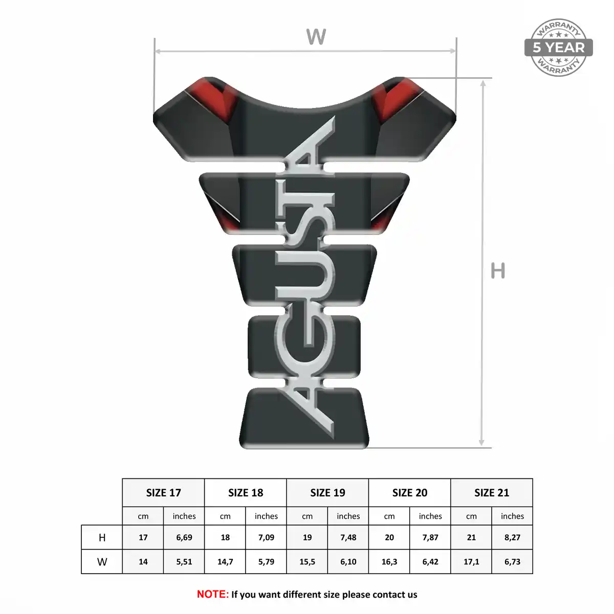 Agusta Tank Pads Guards Refined Design