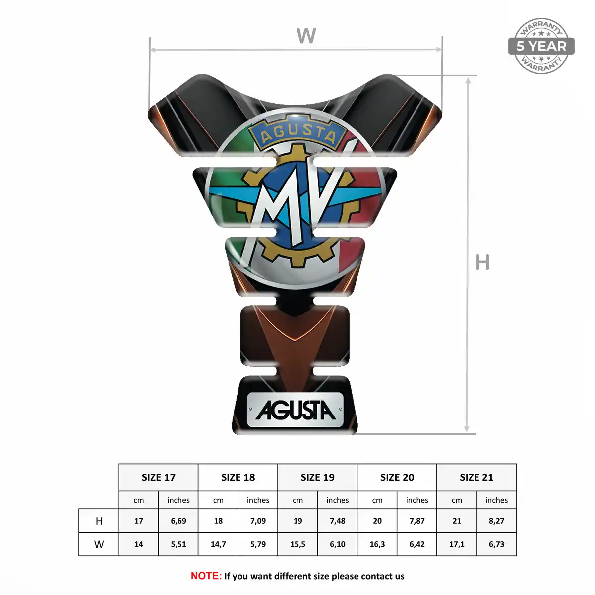 Agusta Tank Pads Signature Grade
