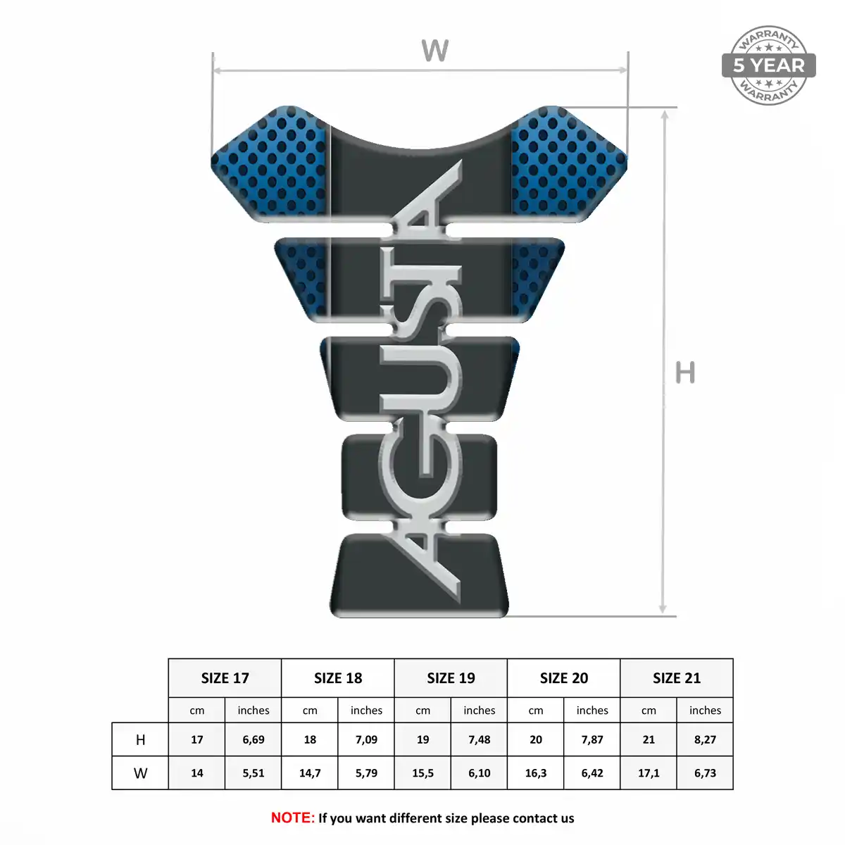 Agusta Tank Protector Fuse Elite Finish