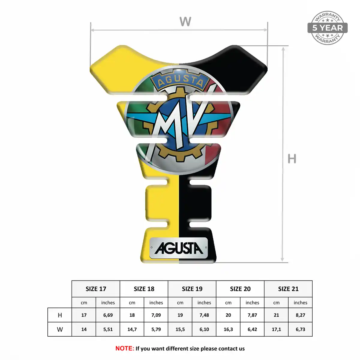Agusta Tank Protector Fuse Motorcycle Refined Design