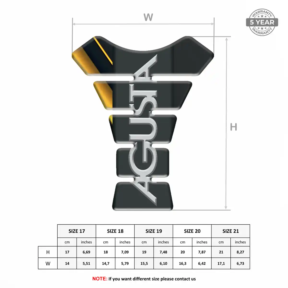 Agusta Tank Protector Guard Motorbike Superior Craft