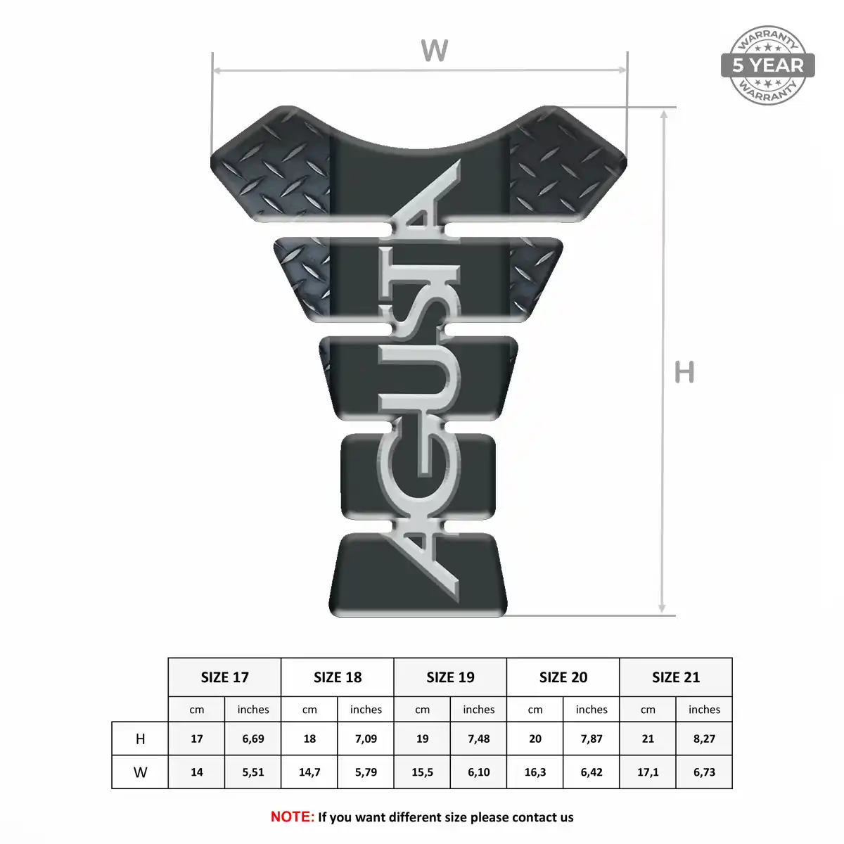 Agusta Tank Protector Guards Superior Craft