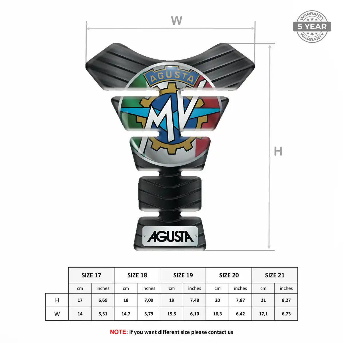 Agusta Tank Protector Motorcycle Superior Craft