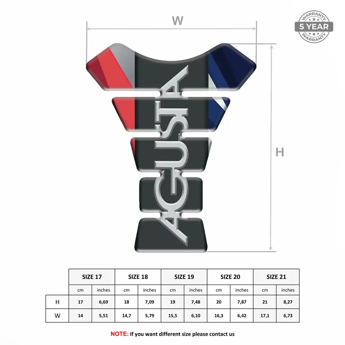 Agusta Tank Protector Pad Signature Grade