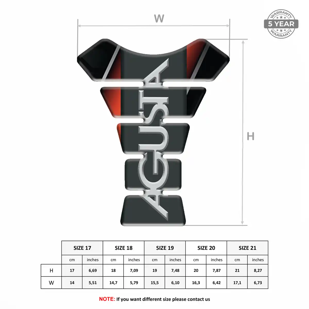 Agusta Tank Protector Pads Motorcycle Refined Design