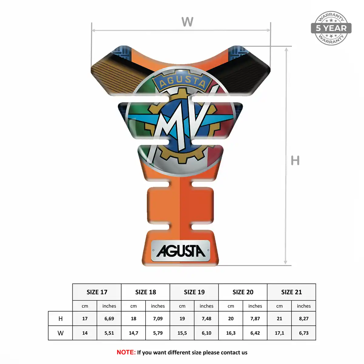 Agusta Tank Scratch Protector Refined Design