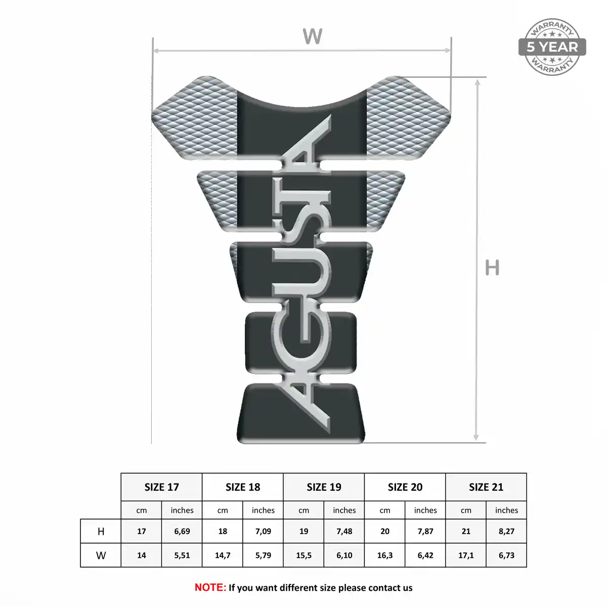 Agusta Tank Scratch Protector Superior Craft