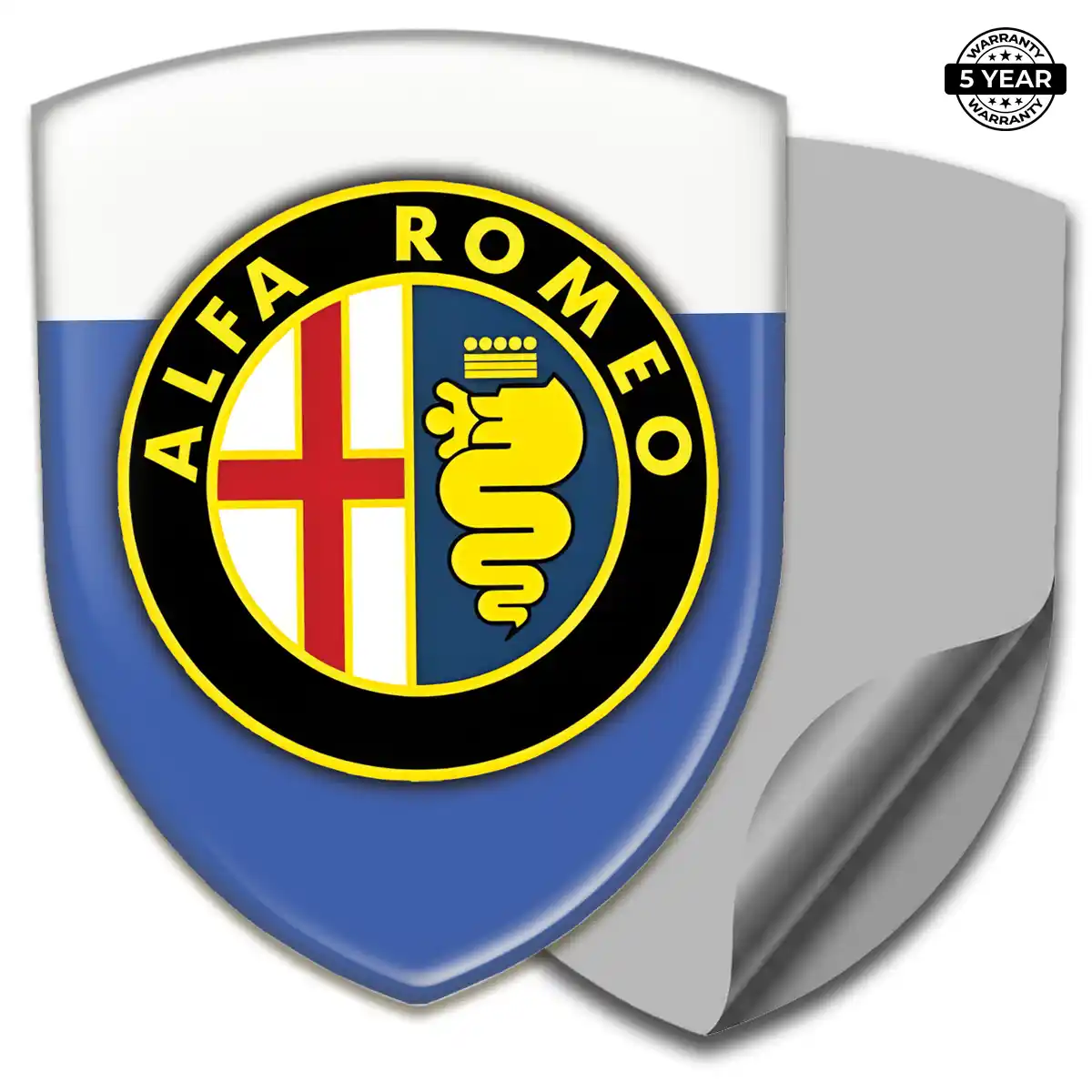 Alfa Romeo 3D Badge Sticker Deluxe Edition